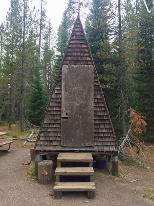 Union Falls Ranger Station in Yellowstone